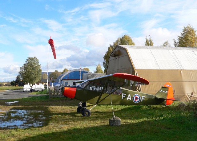 CUBen er flyttet litt i pvente av hangarbygging.