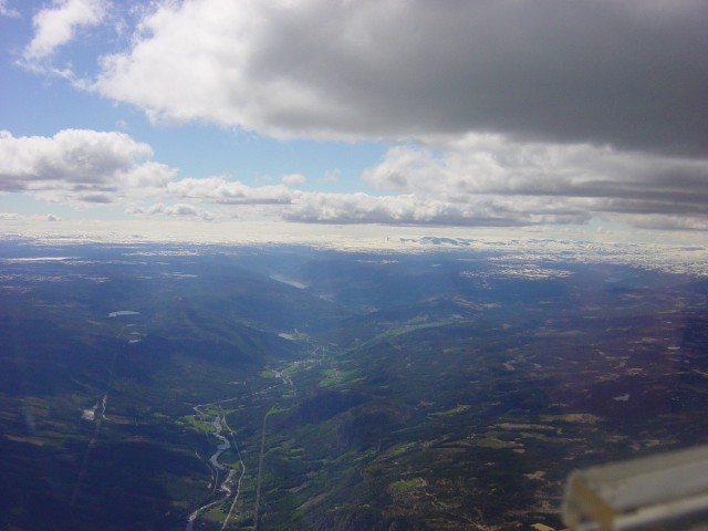 Skygate fra Gol mot Geilo