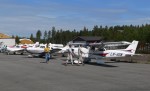 LN-AGM fra Gardermoen flyklubb foran.